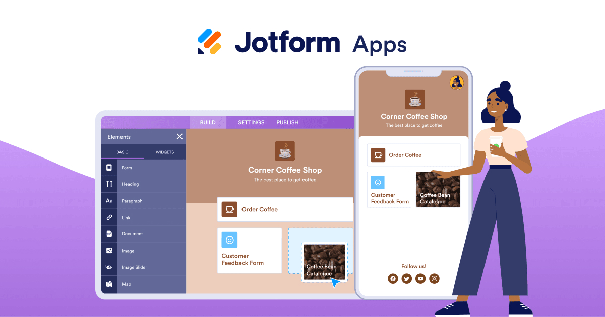 creating app with jotform apps